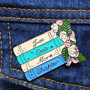 NEW| Just One More Chapter Book Lover Enamel Lapel Pin